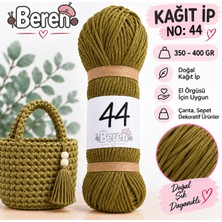 Beren Kağıt Ip No: 44 – 350-400 gr - Yumuşak - Çanta Örgü Ipi - Şapka, Cüzdan, Runner Dekorasyon ve El Örgüsü Ipi