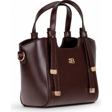 BloominBag Burkley Mırelle Cocoa Brown Pu Deri Kadın El ve Omuz Çantası