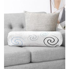 Rem Home Rengirenk Dekoratif Kırlent Kılıfı Beyaz Modern 60 x 20 cm Salon Koltuk Kanepe Yastık Kılıfı