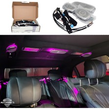 Ledarmy 7 Renk Ambiyans Tavan Hoparlör Aydınlatma Seti Mercedes-Benz S Serisi W222 Uyumlu RGB Roof Top LED Ambiyans Işığı