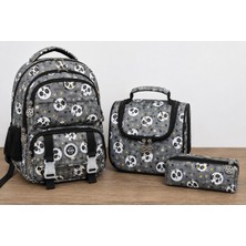Astral Perfect 3'lü Ilkokul Takım  Panda-Gri KOD:04436