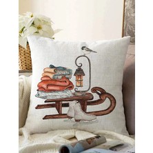 Rem Home Rengirenk Dekoratif Kırlent Kılıfı Sarı Modern 43 x 43 cm Salon Koltuk Kanepe Yastık Kılıfı