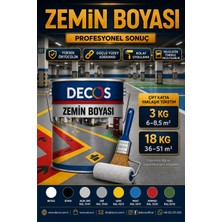 Decos Zemin Boyası- Beton, Asfalt, Ahşap ve Seramik Için Iç/dış Mekân Boyası – 3 kg / 18 kg