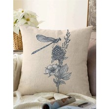 Rem Home Rengirenk Dekoratif Kırlent Kılıfı Krem Modern 43 x 43 cm Salon Koltuk Kanepe Yastık Kılıfı