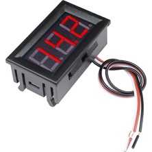 Sanec® 0.56 Inch Dc 0-30V Panel Tip Dijital Kırmızı Voltmetre 3 Kablo