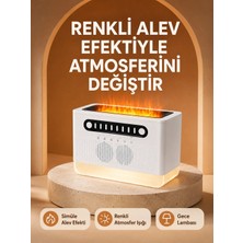 Type-C Şarjlı Kablosuz Hoparlör Beyaz Gürültü ve Atmosfer Işığı Nemere