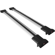 Accessorypart Dacia Dokker 2012 ve Sonrası ile Uyumlu Fly Model Ara Atkı Tavan Barı Gri
