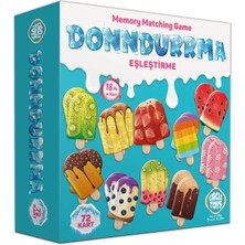 Toys Dondurma Eşleştirme Eğitici Oyun 72 Kart ile Görsel Hafıza Geliştirme