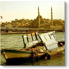 Galata Köprüsü Manzara Tablosu 70 x 70