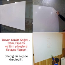 Kağıt Tahta 120X150 cm Beyaz,1 Alana 1 Hediye, Akıllı Kağıt, Yazı Tahtası