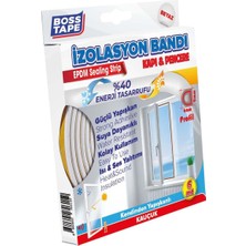 Boss Tape Boss Kapı Pencere Izolasyon Fitili Bandı Beyaz 2X3MT