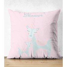 Rem Home Rengirenk Dekoratif Kırlent Kılıfı Sarı 43 x 43 cm Salon Koltuk Kanepe Yastık Kılıfı