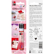 Marabu Glitter Liner 25ML Blisterli Ruby