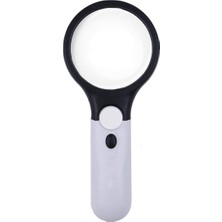 Microcase Işıklı Çift Gözlü 45X 3x Büyütme El Büyüteci - Model No By5