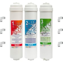Aquastore Kapalı Kasa ve Roben Su Arıtma Cihazı Filtresi 3'lü Set