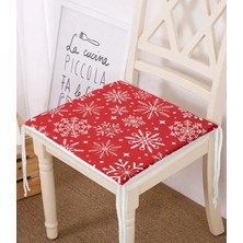 Rem Home Rengirenk Dekoratif Sandalye Minderi Sarı Modern 40 x 40 cm Mutfak Balkon Oturma Minderi