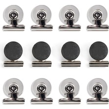 Valkyrie 12 Adet Mıknatıslı Mandallı Buzdolabı Magnet Fotoğraf Kağıt Evrak Tutucu