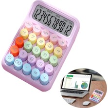 St. Morritz 12 Hane Renkli Hesap Makinesi 0000950 (Karışık Renk 1 Adet)
