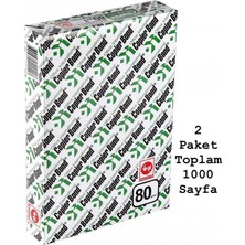 Copier Bond A3 Fotokopi Kağıdı 2 Paket 500 Yaprak x 2 Toplam 1000 Yaprak