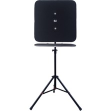 Raf Düzenekli Tripod Ayaklı Kare Dart Arkalık. Siyah