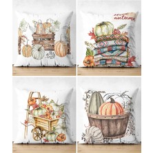 Rem Home Rengirenk Dekoratif Kırlent Kılıfı Modern 43 x 43 cm Salon Koltuk Kanepe Yastık Kılıfı