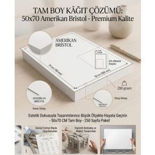 Amerikan Bristol Karton 50X70 cm 210 gr - 10 Adet