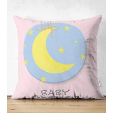 Rem Home Rengirenk Dekoratif Kırlent Kılıfı Sarı 43 x 43 cm Salon Koltuk Kanepe Yastık Kılıfı