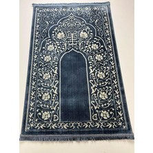 Ipekyün Halı Yün Tüşeli Akrilik Dokuma Seccade Namazlık 80X120 Turkuaz Battal Boy