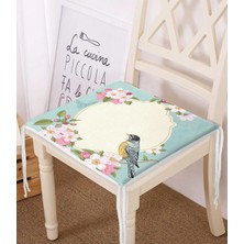 Rem Home Rengirenk Dekoratif Sandalye Minderi Modern 40 x 40 cm Mutfak Balkon Oturma Minderi