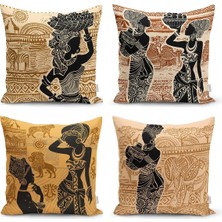 Rem Home Rengirenk Dekoratif Kırlent Kılıfı Beyaz Düz 43 x 43 cm Salon Koltuk Kanepe Yastık Kılıfı