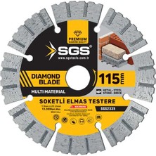 İbtaş SGS2335 - 115MM Soketli Elmas Testere Multi Material  (Beton Taş Tuğla Metal Kesici)