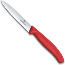 Victorinox 6.7701.C1 Swiss Classic 10CM Düz Soyma Bıçağı, Kırmızı