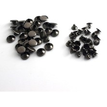 9 mm Perçin, Tek Taraf Rivet, Toruk 33,5 No 100ADET (Leathercraft, Deri Hobi) Siyah