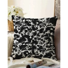 Rem Home Rengirenk Dekoratif Kırlent Kılıfı Beyaz 43 x 43 cm Salon Koltuk Kanepe Yastık Kılıfı