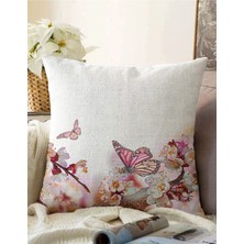 Rem Home Rengirenk Dekoratif Kırlent Kılıfı Modern 43 x 43 cm Salon Koltuk Kanepe Yastık Kılıfı