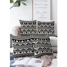 Rem Home Rengirenk Dekoratif Kırlent Kılıfı Sarı 43 x 43 cm Salon Koltuk Kanepe Yastık Kılıfı
