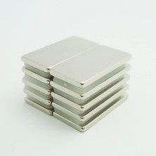 30 Adet 20X10X1,5MM Dikdörtgen Neodyum Mıknatıs Boy 20MM En 10MM Kl. 1,5mm