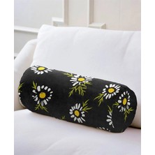 Rem Home Rengirenk Dekoratif Kırlent Kılıfı Siyah Modern 60 x 20 cm Salon Koltuk Kanepe Yastık Kılıfı