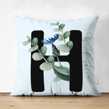 Rem Home Rengirenk Dekoratif Kırlent Kılıfı Siyah Modern 43 x 43 cm Salon Koltuk Kanepe Yastık Kılıfı