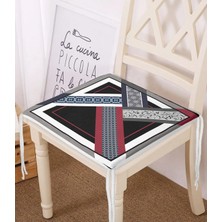 Rem Home Rengirenk Dekoratif Sandalye Minderi Sarı Modern 40 x 40 cm Mutfak Balkon Oturma Minderi