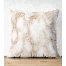 Rem Home Rengirenk Dekoratif Kırlent Kılıfı Sarı Modern 43 x 43 cm Salon Koltuk Kanepe Yastık Kılıfı
