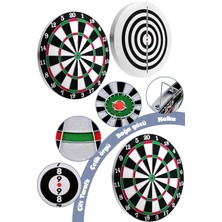 Çift Taraflı Dart Tahtası Seti Çelik Oklu Dart Hedef Tahtası Oyunu Takımı Dart Seti (12 Inç