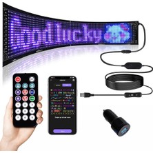 LED Işaretler, Açık Tabela, Programlanabilir Esnek Büyük Parlak LED Matrix Panel USB 5V Blueto