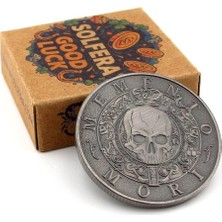 Solfera Memento Mori Carpe Diem Rönesans Stoa Metal Coin, Antrasit, CP100