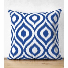 Rem Home Rengirenk Dekoratif Kırlent Kılıfı Lacivert 43 x 43 cm Salon Koltuk Kanepe Yastık Kılıfı