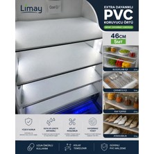 St. Morritz Dolap Içi Raf Örtüsü -Ultra Dayanıklı -46CMX5MT- Kaydırmaz -Kalın- Çok Amaçlı Pvc