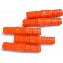 Plastik Hortum Birleştirme Eki, 1/2 Inç,turuncu, 5'li Paket
