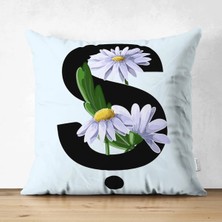 Rem Home Rengirenk Dekoratif Kırlent Kılıfı Siyah Modern 43 x 43 cm Salon Koltuk Kanepe Yastık Kılıfı