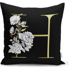 Rem Home Rengirenk Dekoratif Kırlent Kılıfı Beyaz 43 x 43 cm Salon Koltuk Kanepe Yastık Kılıfı