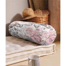 Rem Home Rengirenk Dekoratif Kırlent Kılıfı Gri 60 x 20 cm Salon Koltuk Kanepe Yastık Kılıfı
